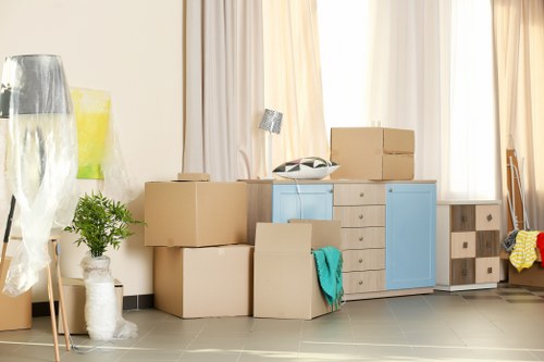 Moving van ready for a residential move in Wales