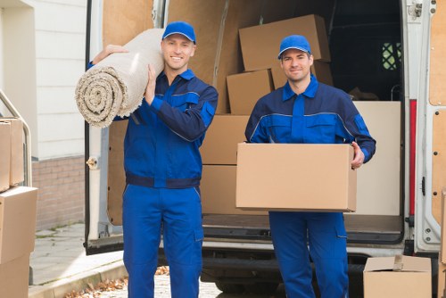 Illustration of a customer complaint being logged during a removals service review