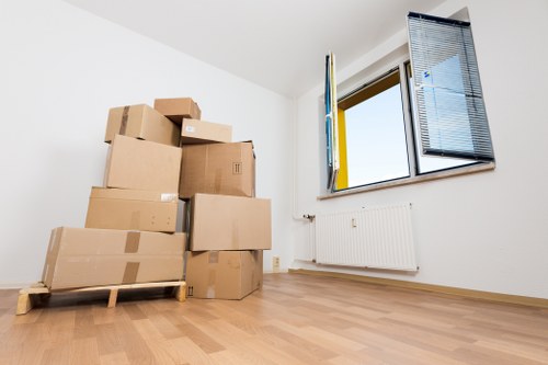 Removal van loaded with furniture for a Welsh relocation