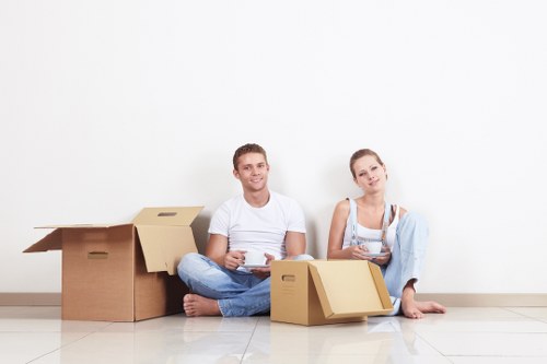 Professional removals van service helping with a move in Wales