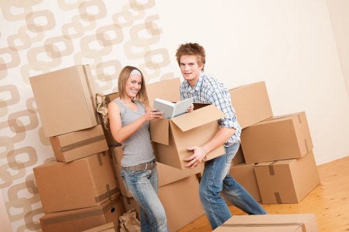 Careful furniture loading during a residential move in Wales